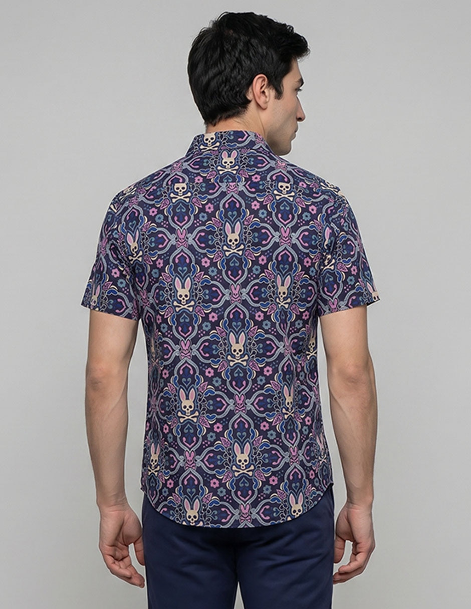 Camisa casual de algodón manga corta para hombre 2