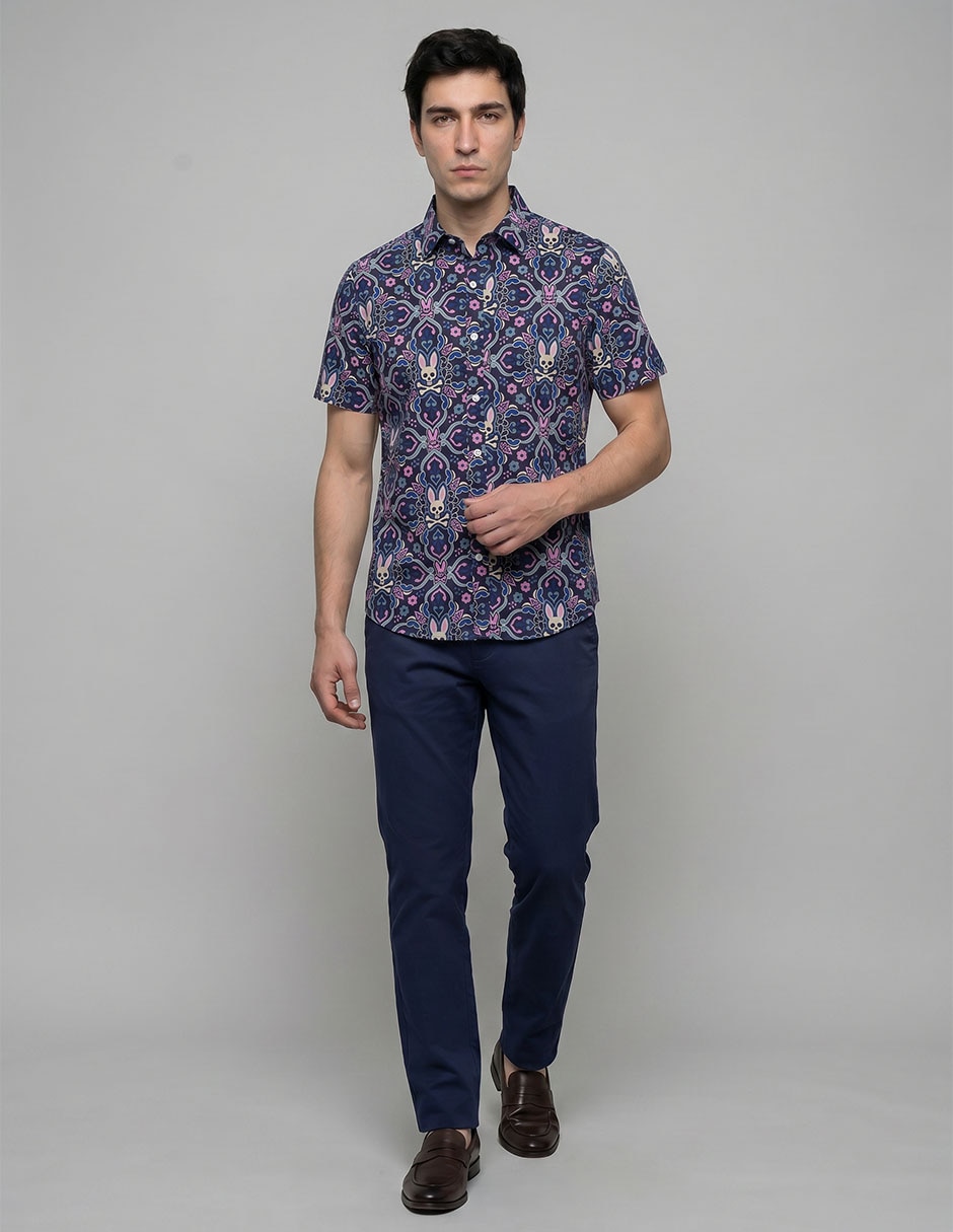 Camisa casual de algodón manga corta para hombre 3