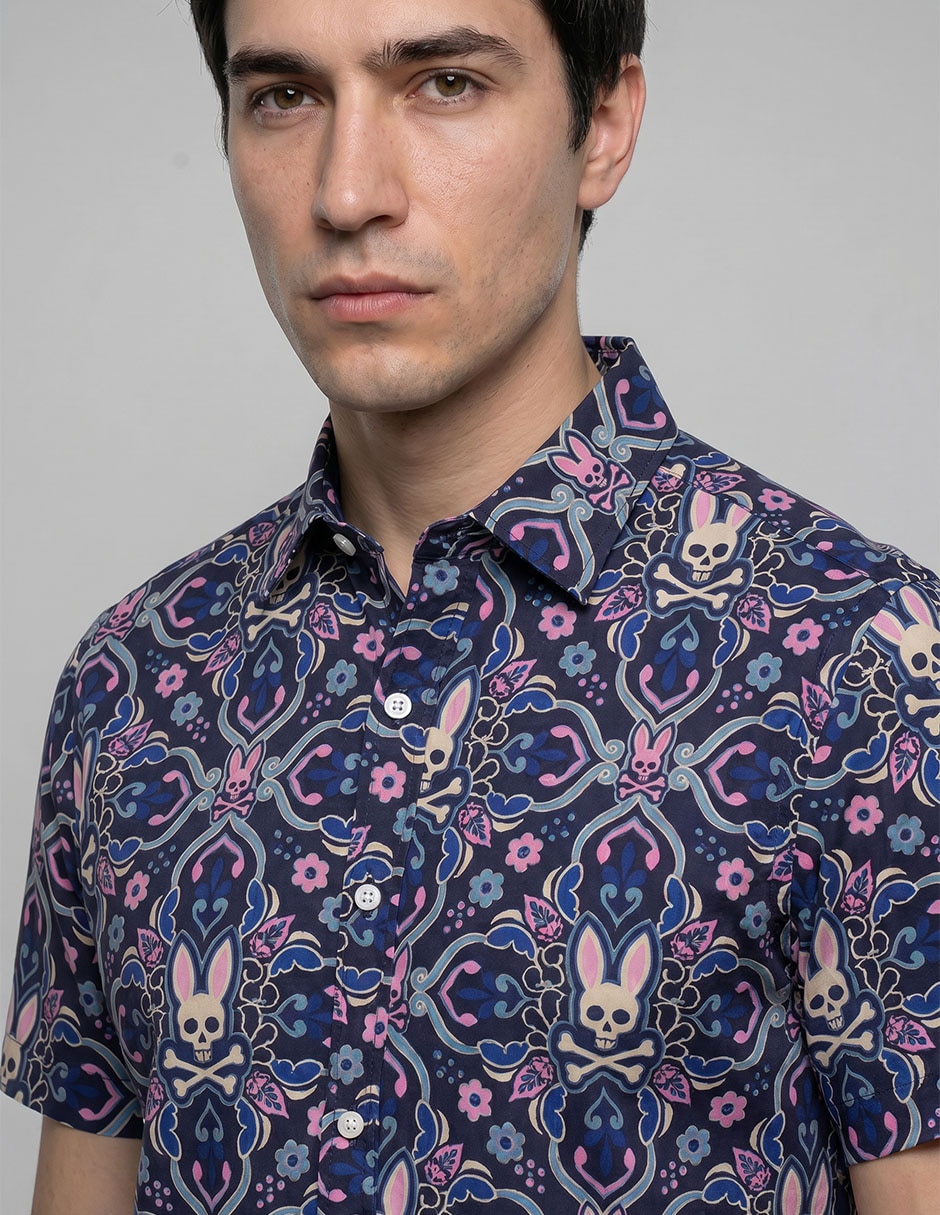 Camisa casual de algodón manga corta para hombre 4