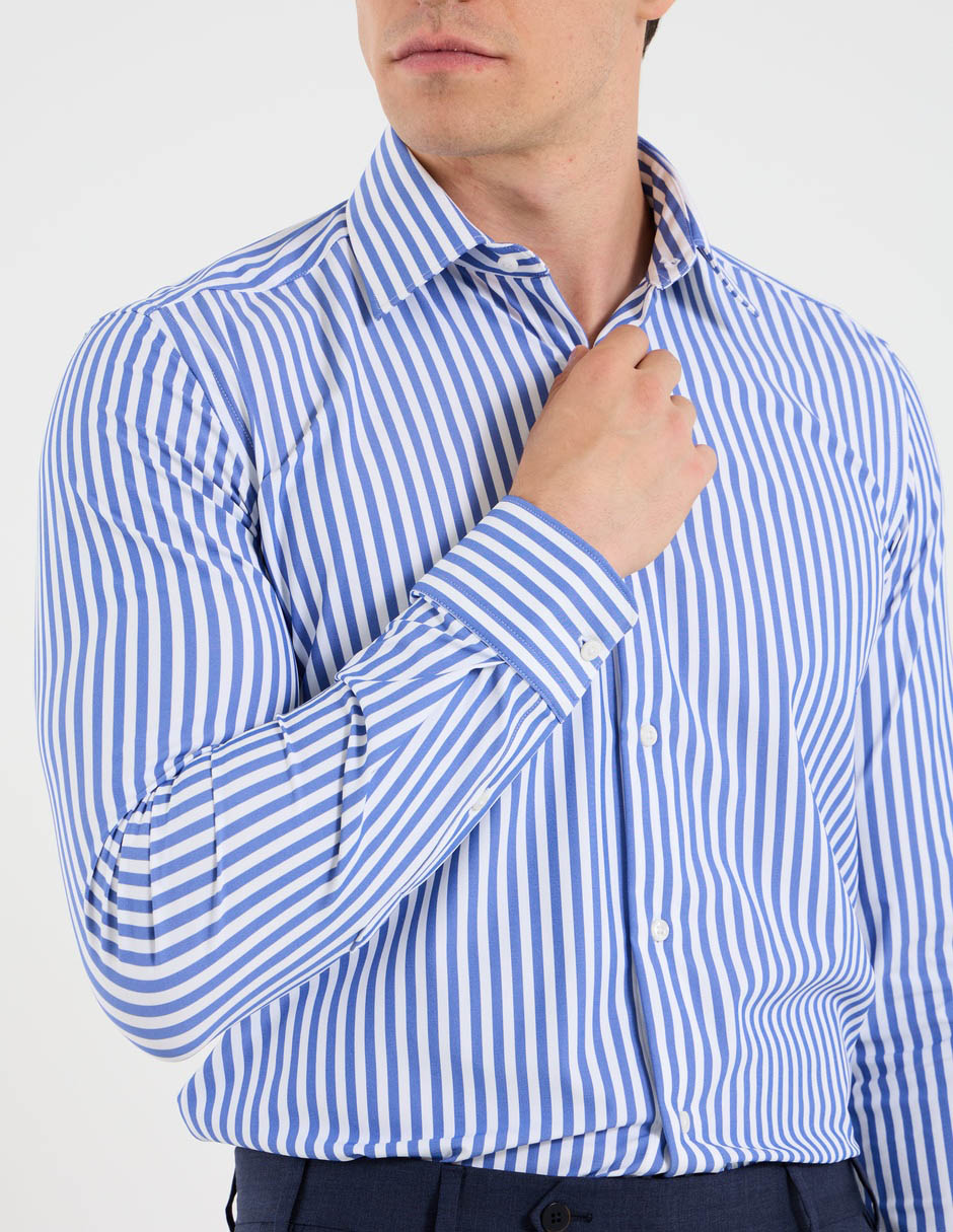 Camisa formal manga larga para hombre 4