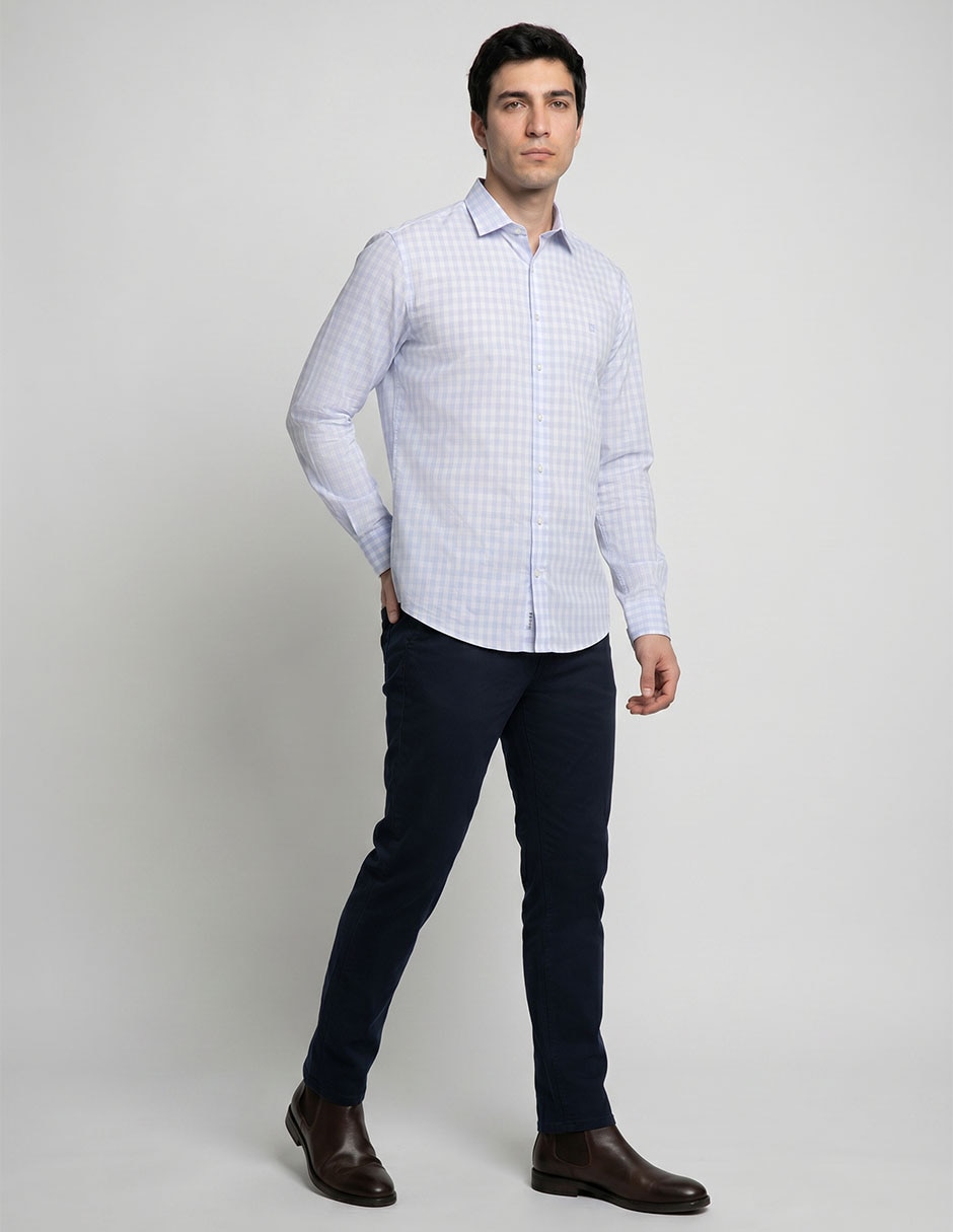 Camisa casual givenchy de algodón manga larga para hombre