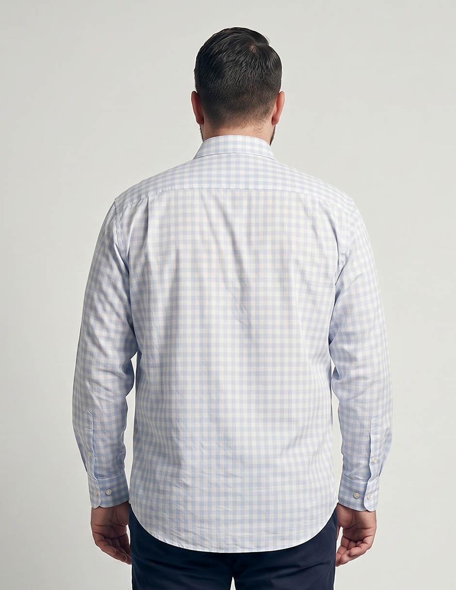 Camisa casual de algodón manga larga para hombre 2