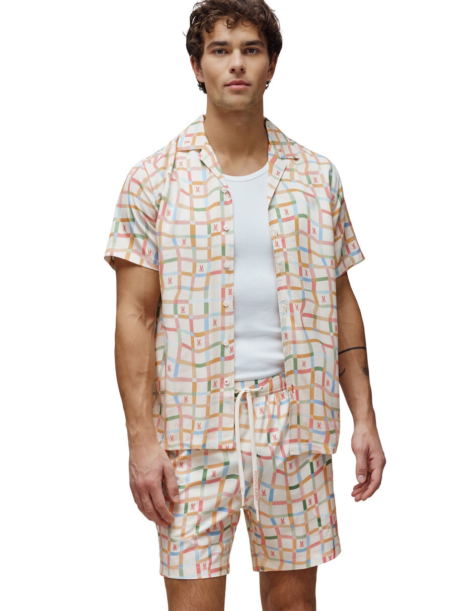 Camisa casual manga corta para hombre