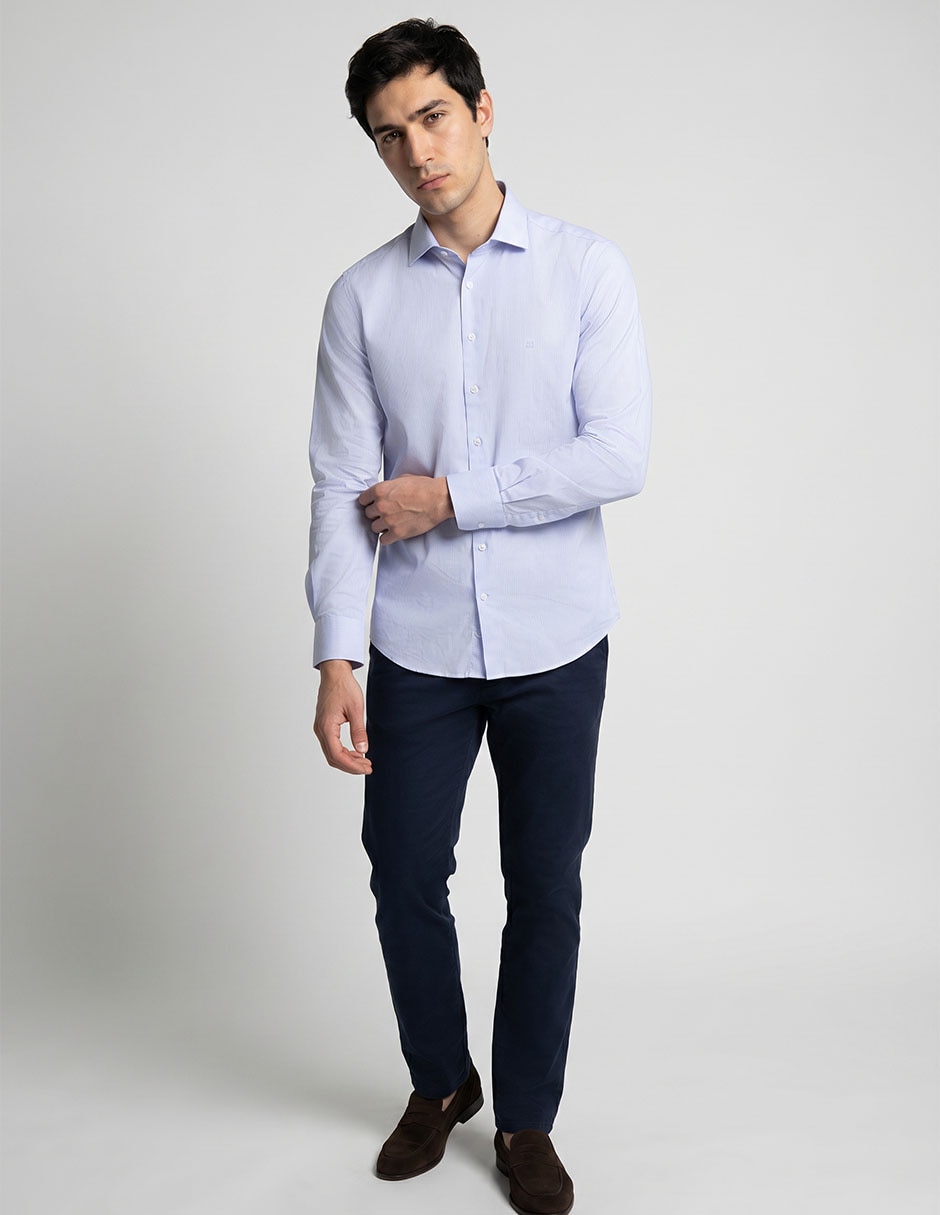 Camisa casual givenchy de algodón manga larga para hombre