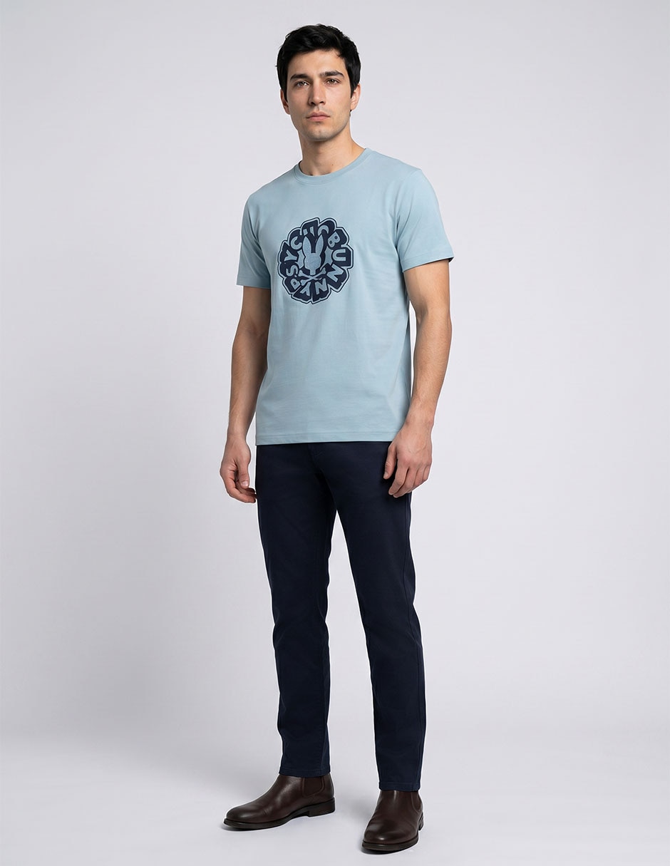 Playera cuello redondo para hombre