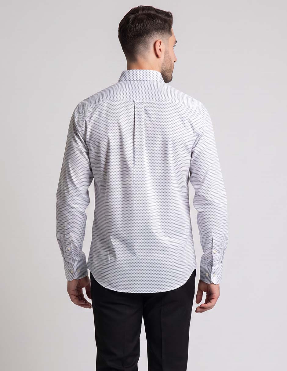 Camisa casual de algodón manga larga para hombre 6
