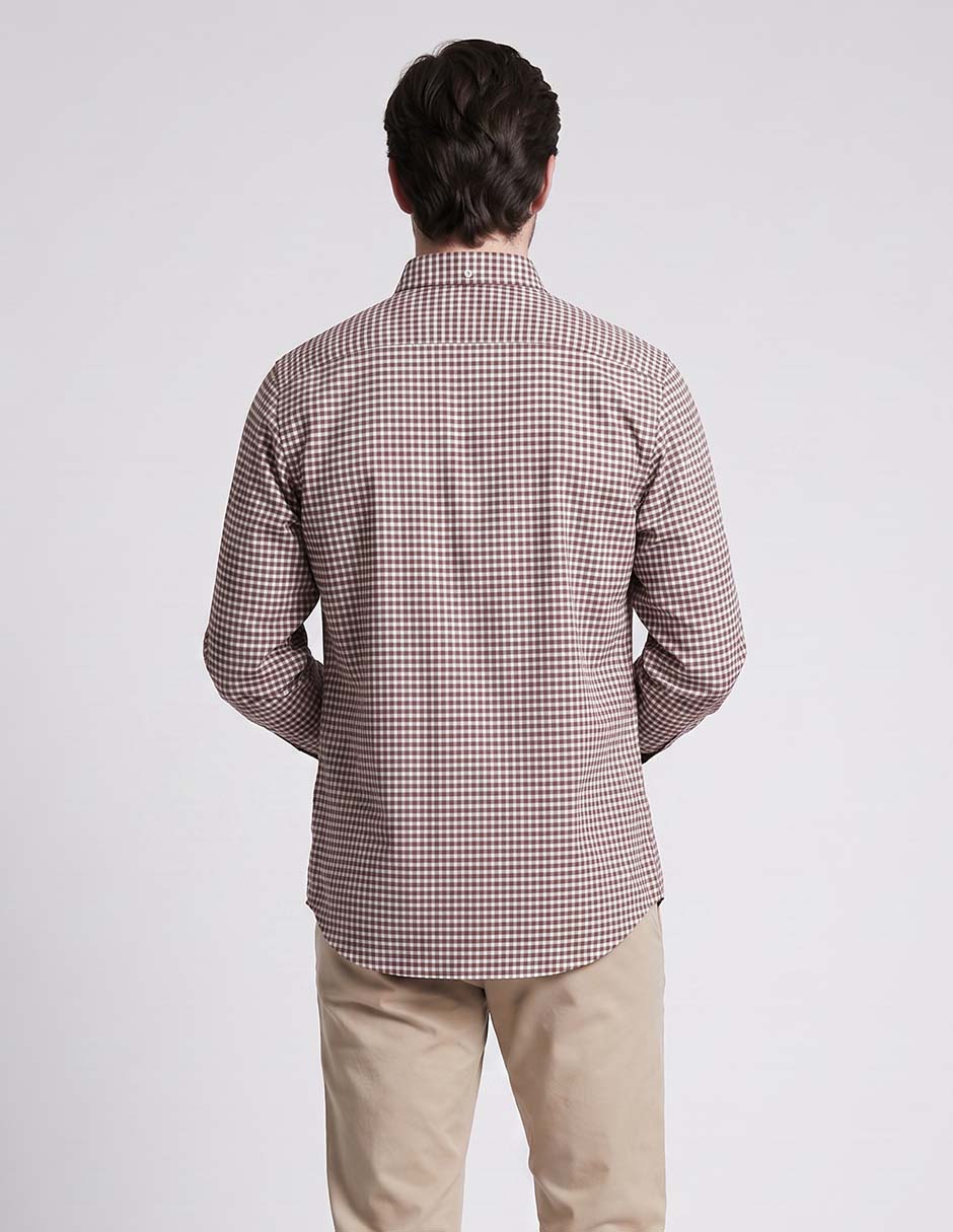 Camisa casual de algodón manga larga para hombre 3