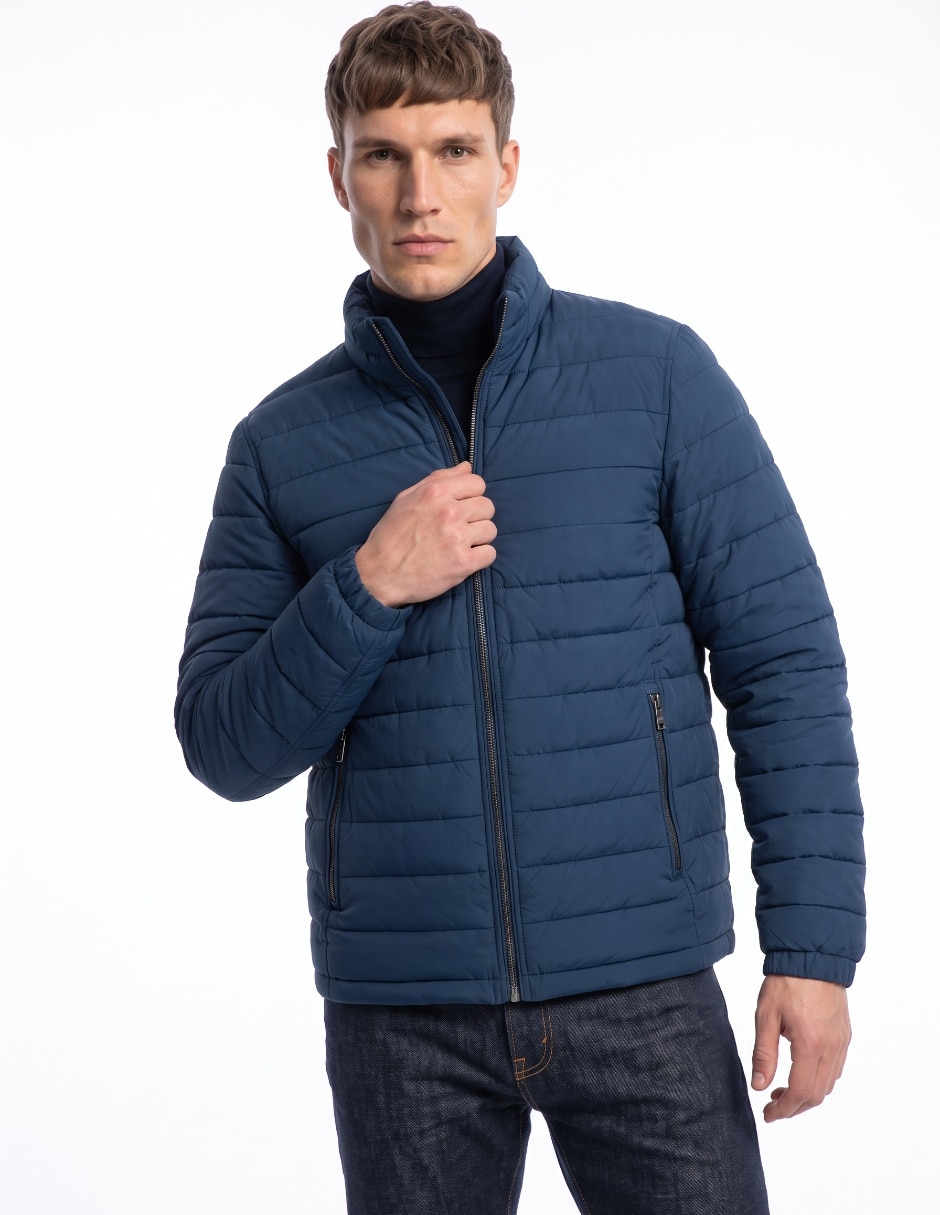 Chamarra casual con bolsillos para hombre 1