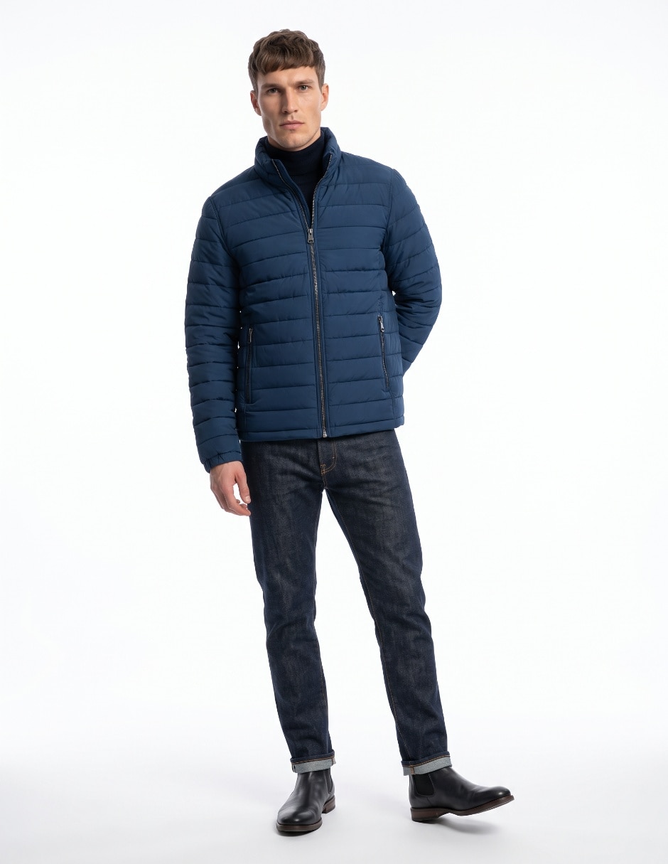 Chamarra casual con bolsillos para hombre 3