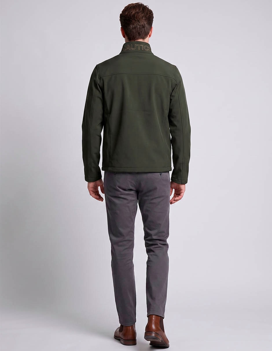 Chamarra casual con bolsillos para hombre