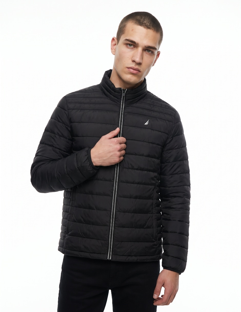 Chamarra capitonada con bolsillos para hombre Chamarra capitonada con bolsillos para hombre