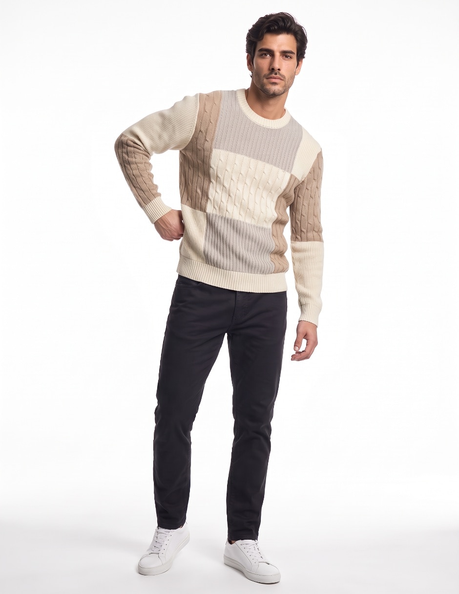 Suéter cuello redondo para hombre 3