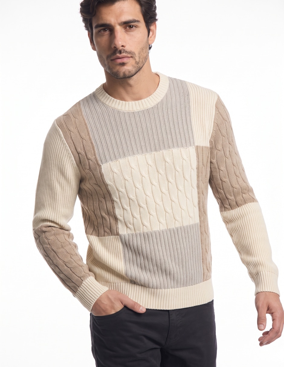 Suéter cuello redondo para hombre 4