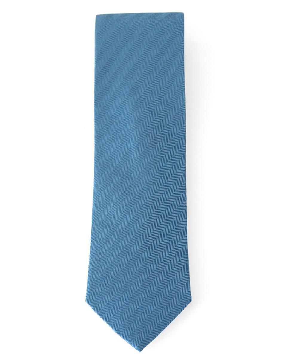 Corbata regular de seda estampado a rayas para hombre 5