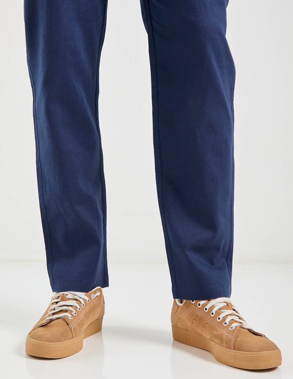 "pantalón" casual chino regular "de" lino "para hombre" 5