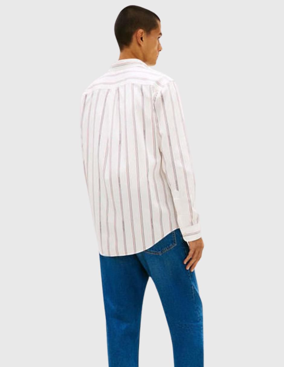 Camisa casual de algodón manga larga para hombre