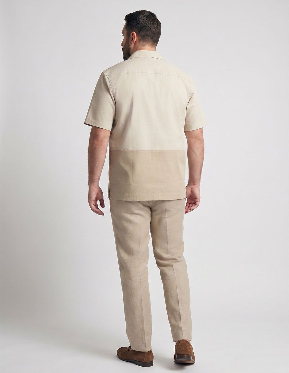 Camisa casual perry ellis manga corta para hombre