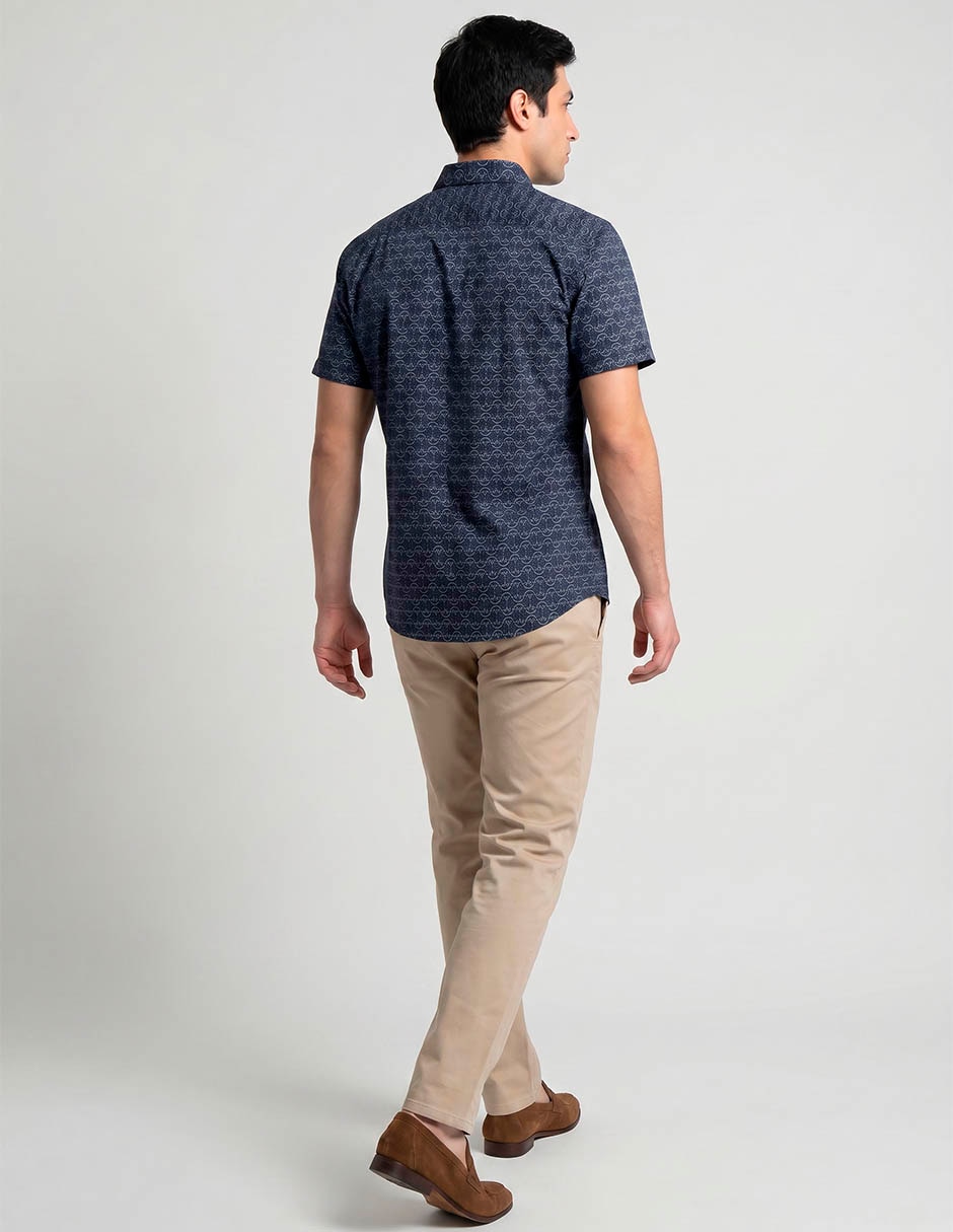 Camisa casual manga corta para hombre 2