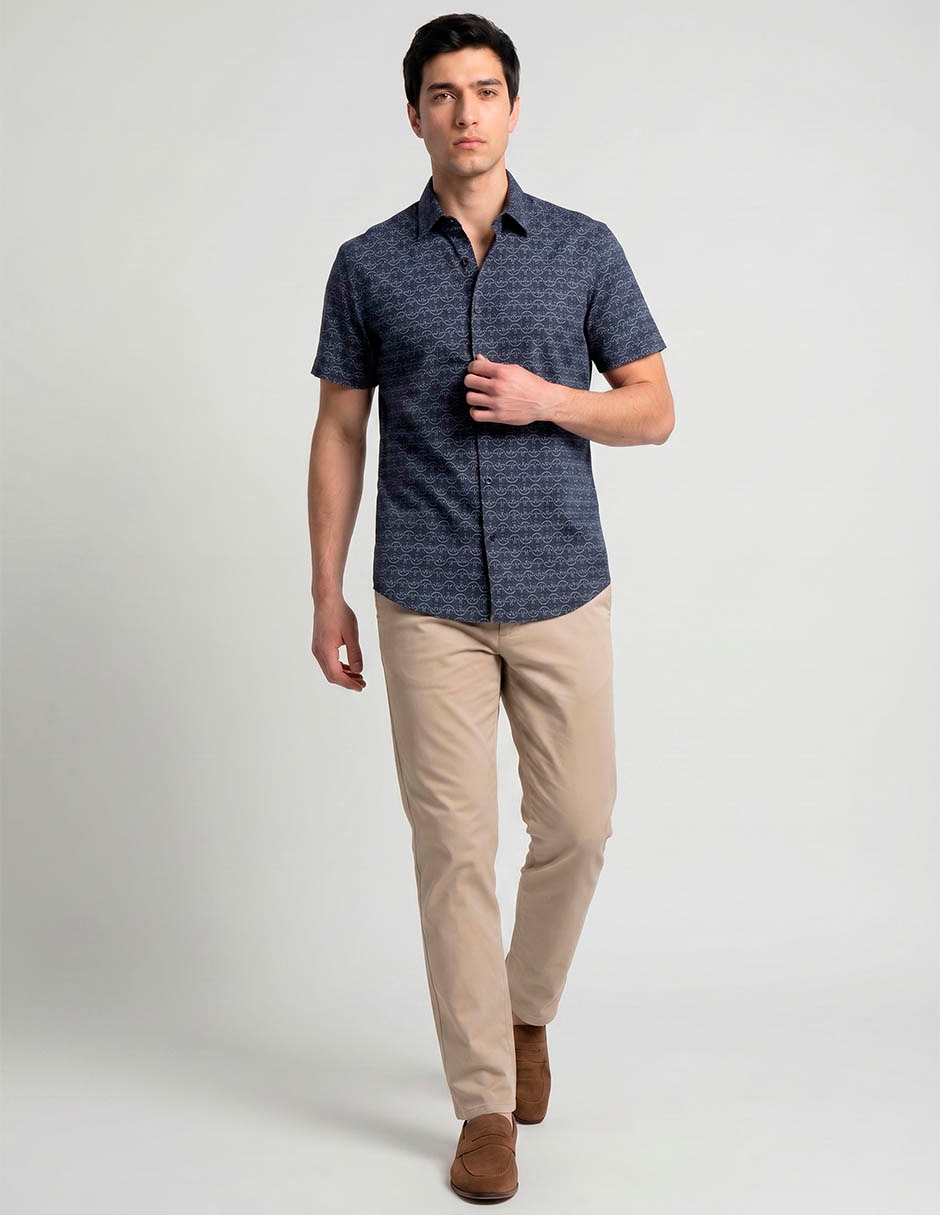 Camisa casual manga corta para hombre 3