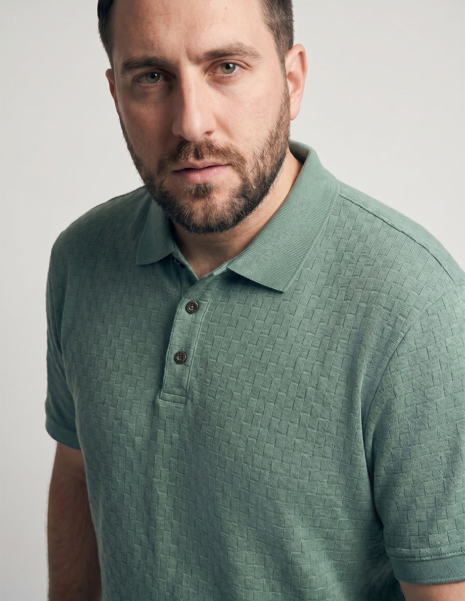 Playera tipo polo perry ellis para hombre