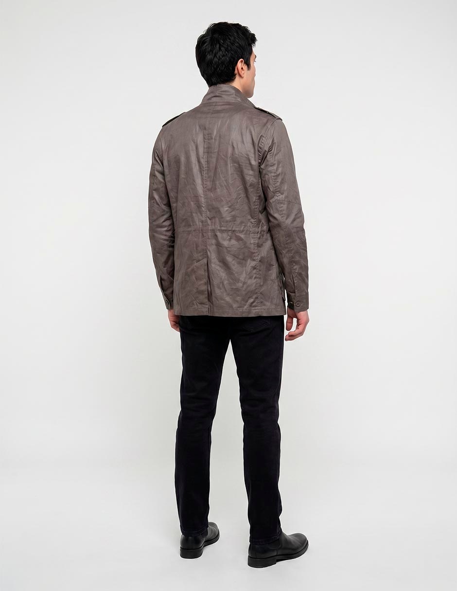 Chamarra Casual Scappino No De Lino Con Bolsillos Para Hombre