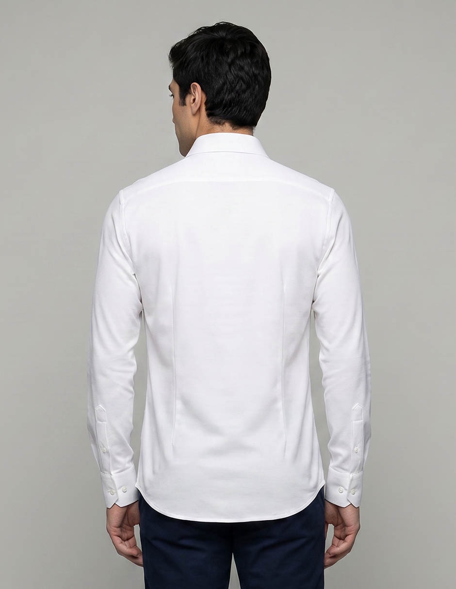 Camisa business casual manga larga para hombre 2