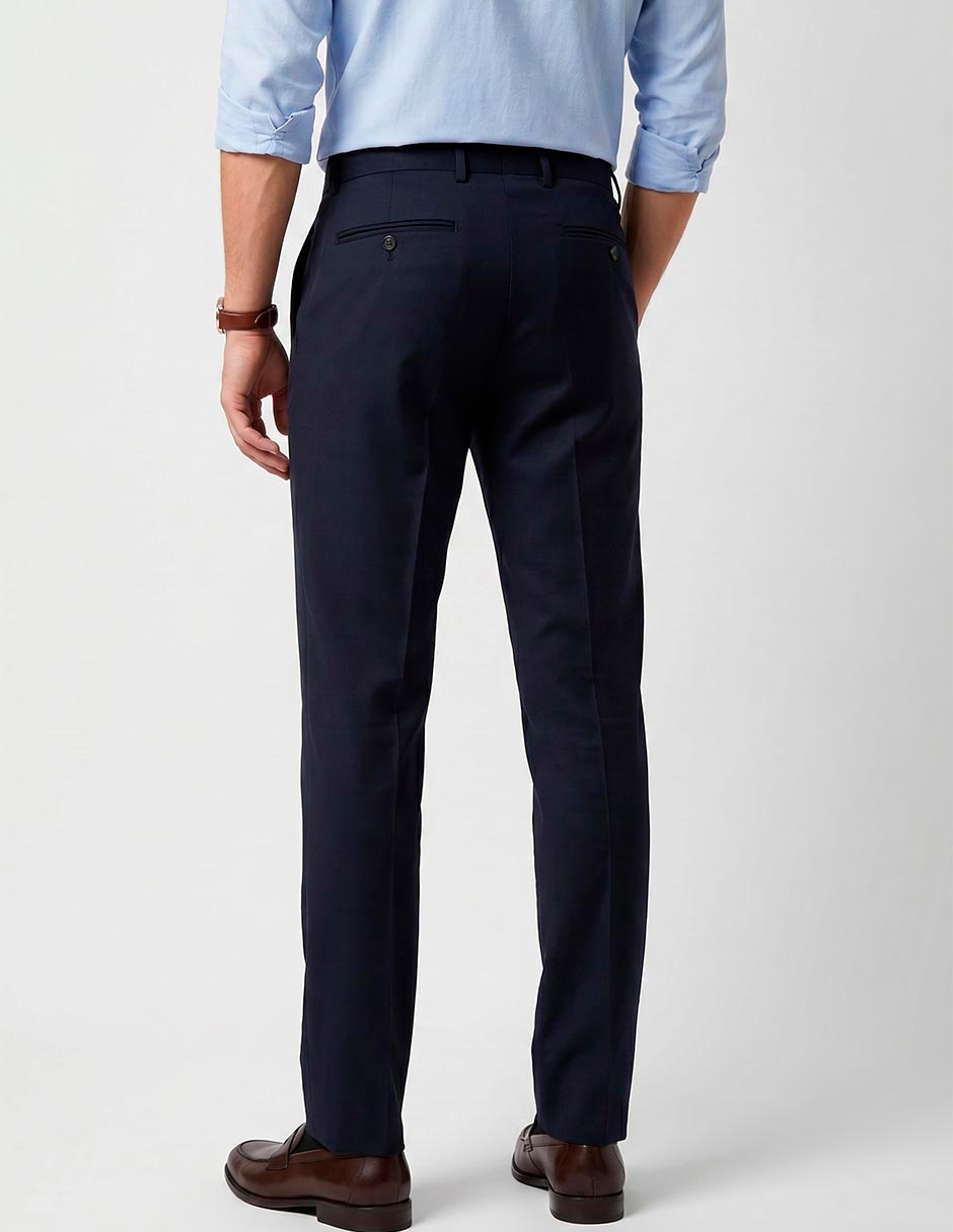 Pantalón de vestir slim de lana para hombre 3