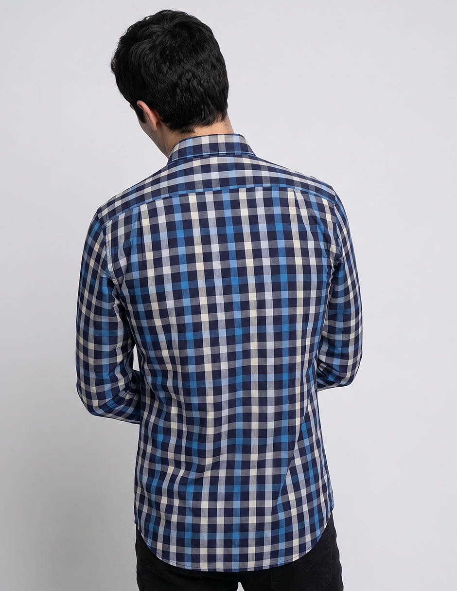 Camisa de algodón manga larga para hombre 2