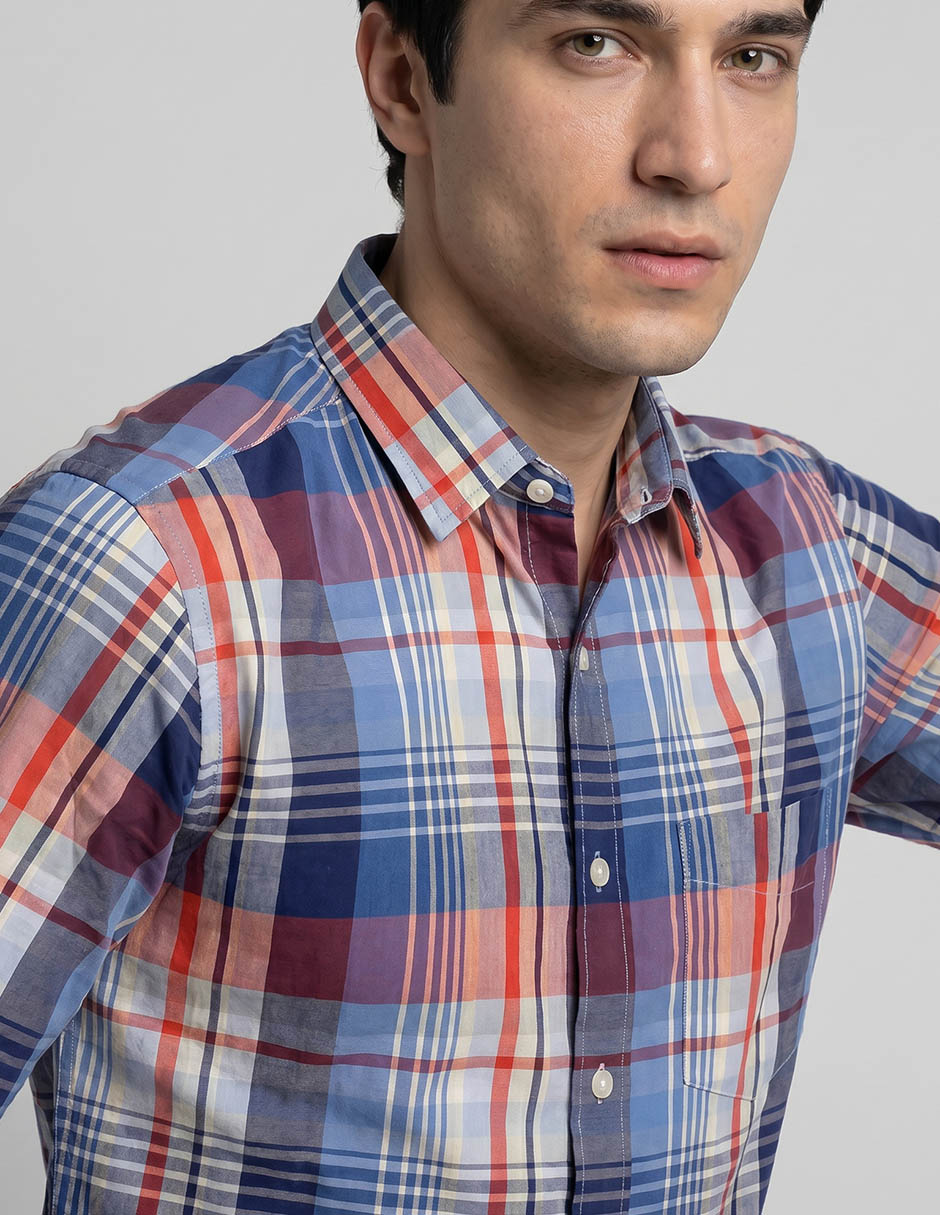 Camisa casual de manga larga para hombre