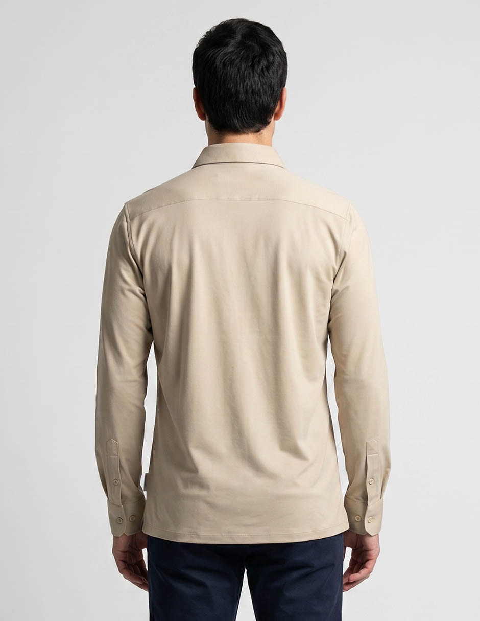 Camisa casual de manga larga para hombre