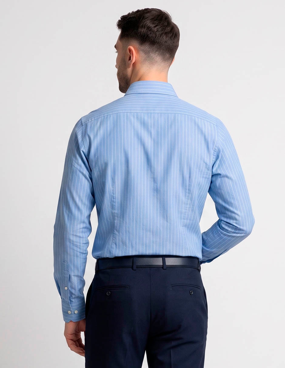 Camisa casual manga larga para hombre 2