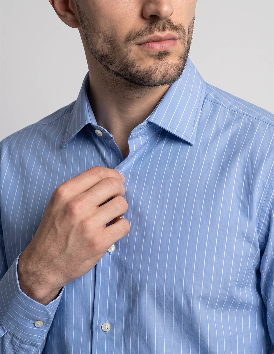Camisa casual manga larga para hombre 3