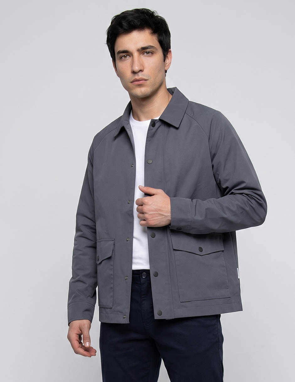 Chamarra bomber con bolsillos para hombre