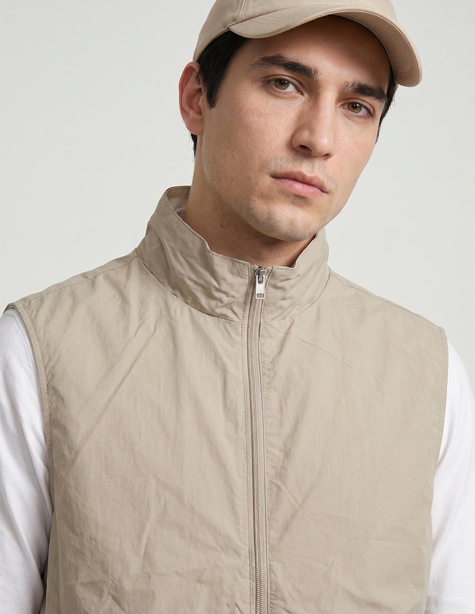 Chaleco No Poliamida Con Bolsillos Para Hombre 3