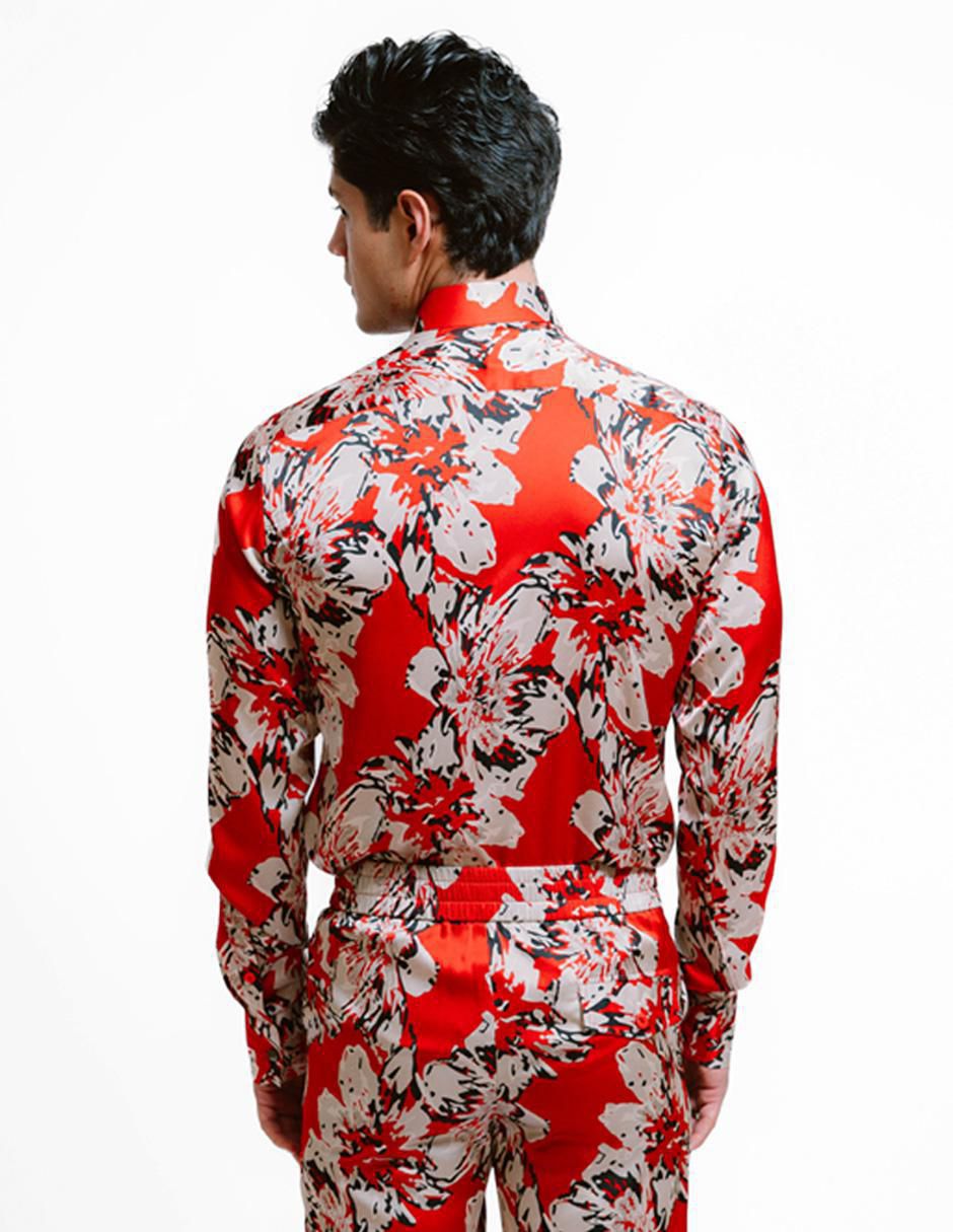 Camisa casual manga larga para hombre