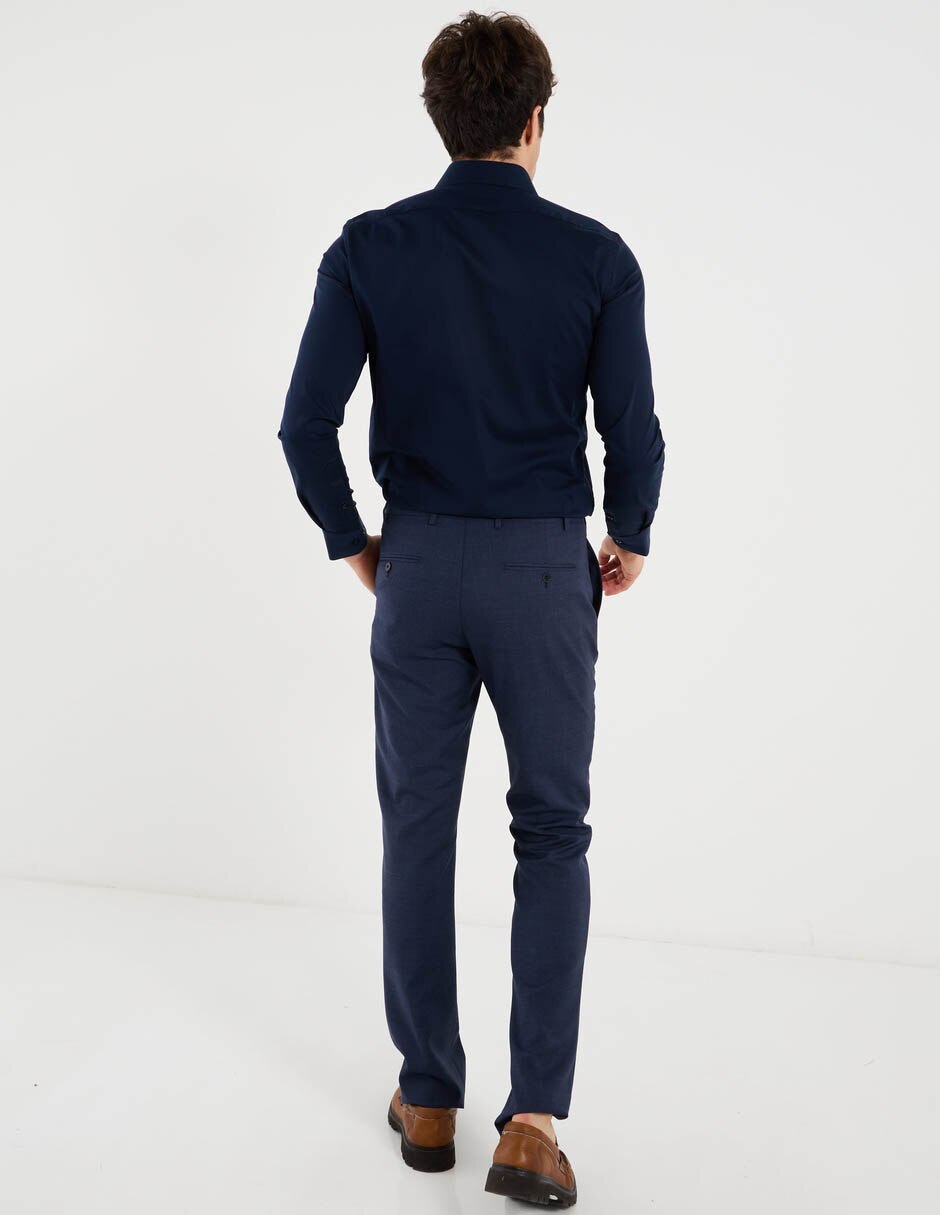 Pantalón formal slim de lana para hombre 2