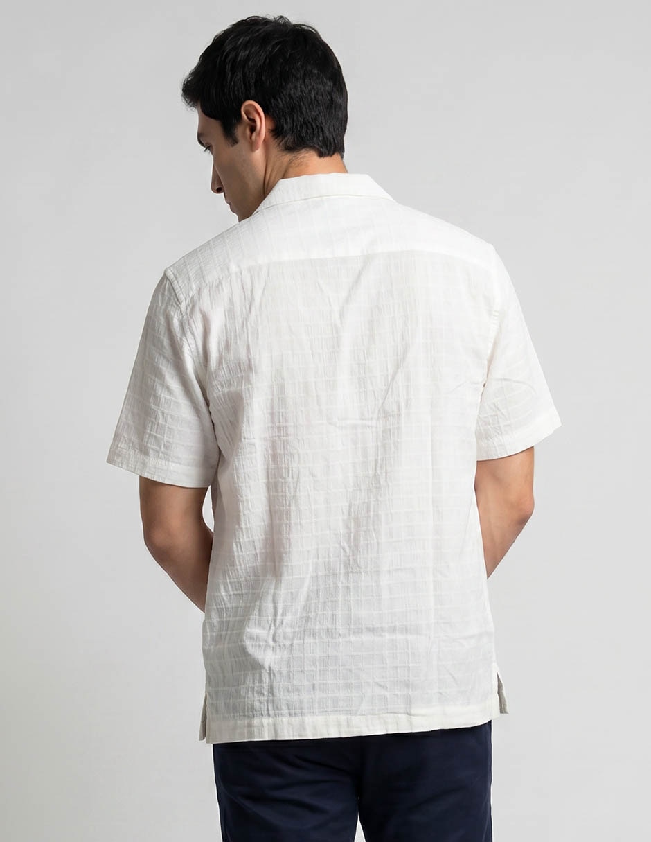 Sobrecamisa Casual Original Penguin De Algod—n Y Elastano Manga Corta Para Hombre