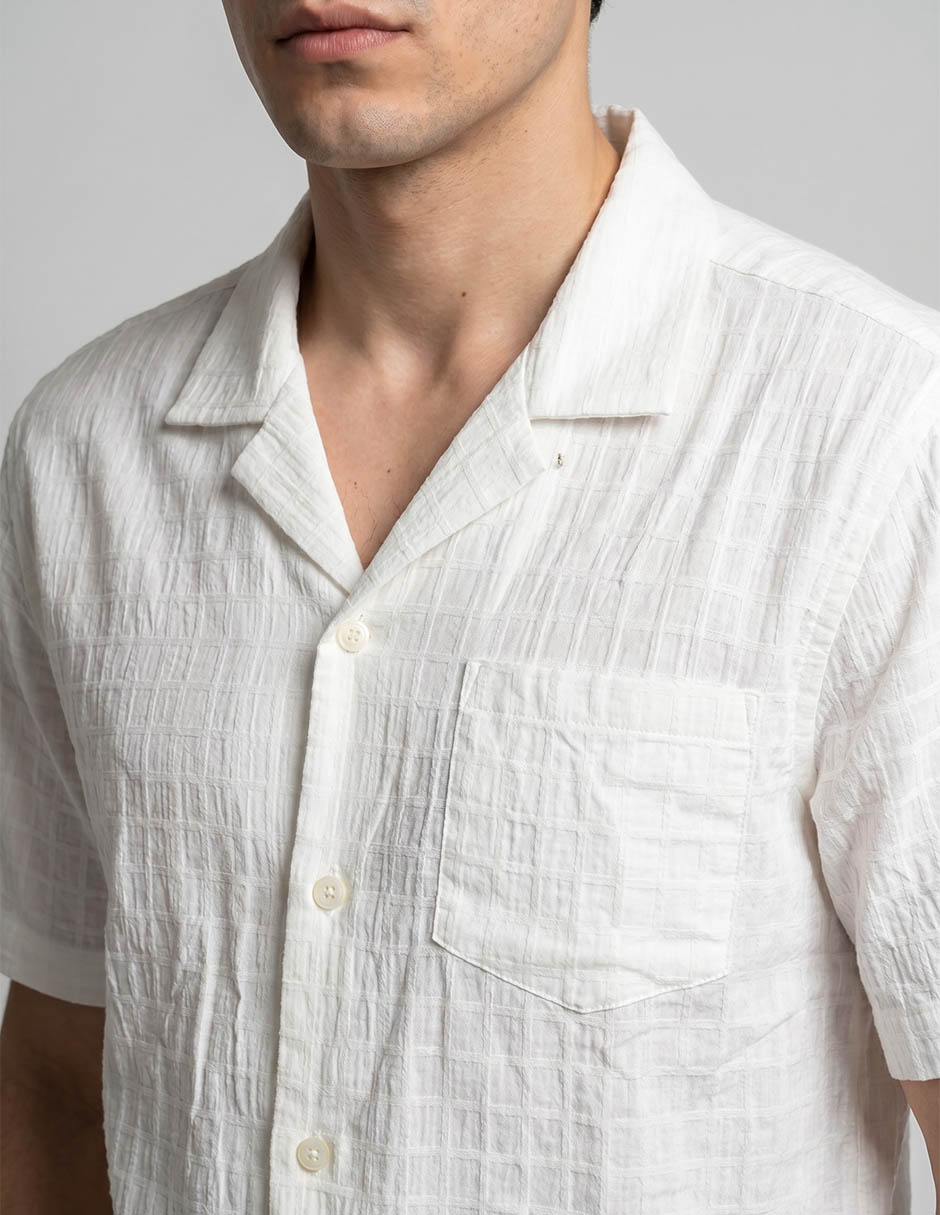 Sobrecamisa Casual Original Penguin De Algod—n Y Elastano Manga Corta Para Hombre