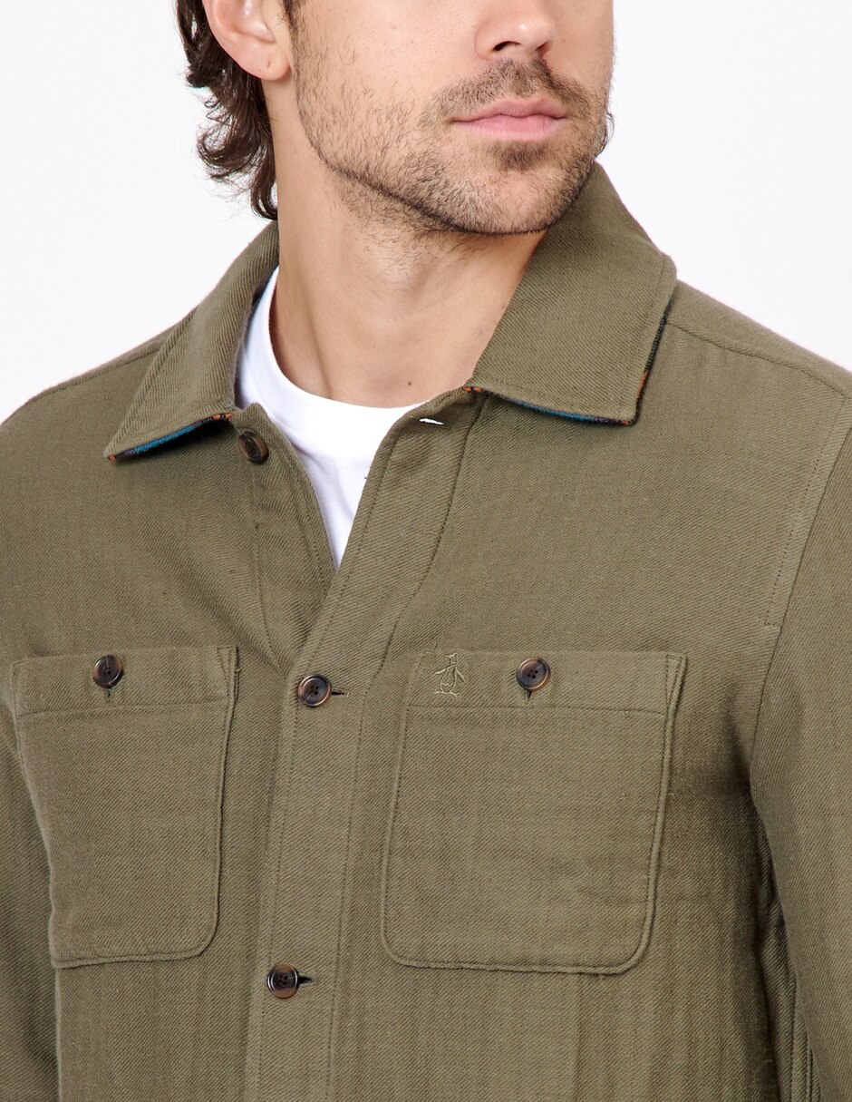 Camisa casual de algodón manga larga para hombre 2
