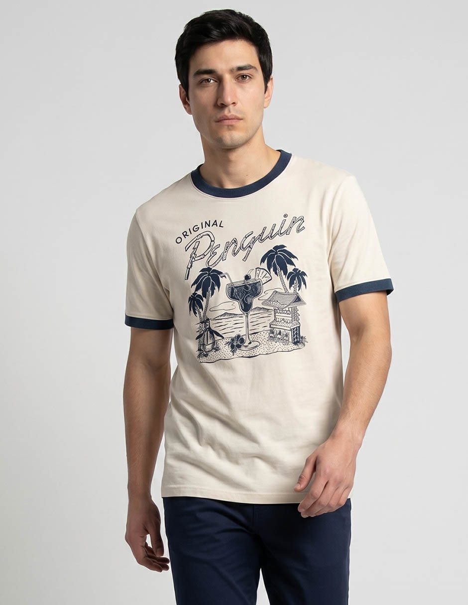 Playera Playeras Penguin Cuello Redondo Para Hombre