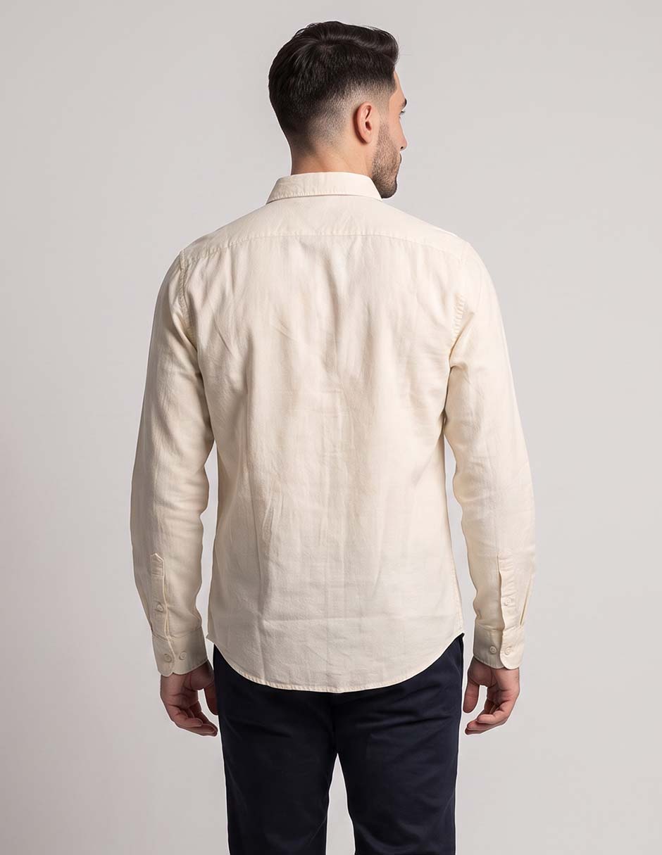 "camisa/sobrecamisa" casual "de" (si aplica) algodón "manga" larga "para hombre" 2