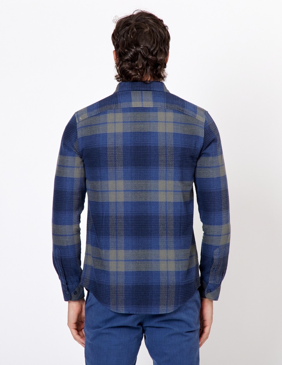 Camisa casual de algodón manga larga para hombre 3