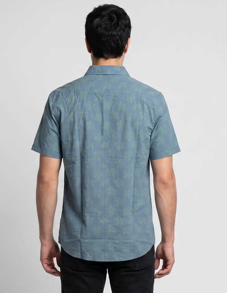 Camisa casual de algodón manga corta para hombre 3