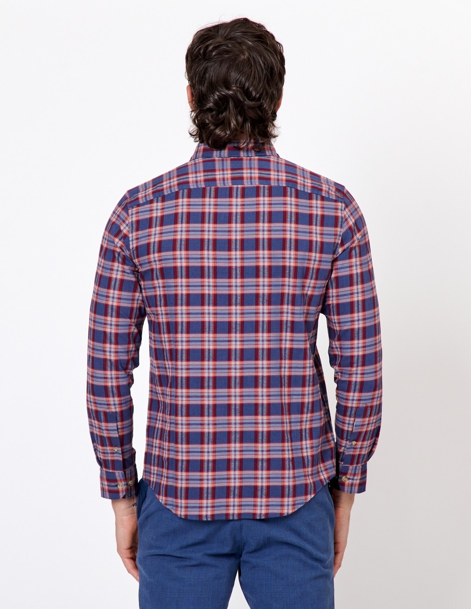 Camisa casual de algodón manga larga para hombre 3