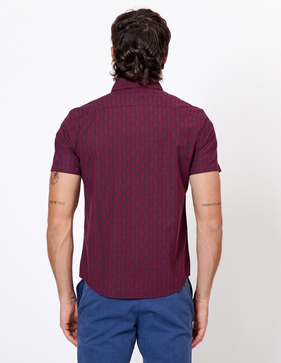Camisa casual de algodón manga corta para hombre 4