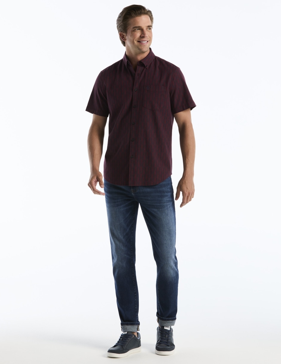 Camisa casual de algodón manga corta para hombre 3
