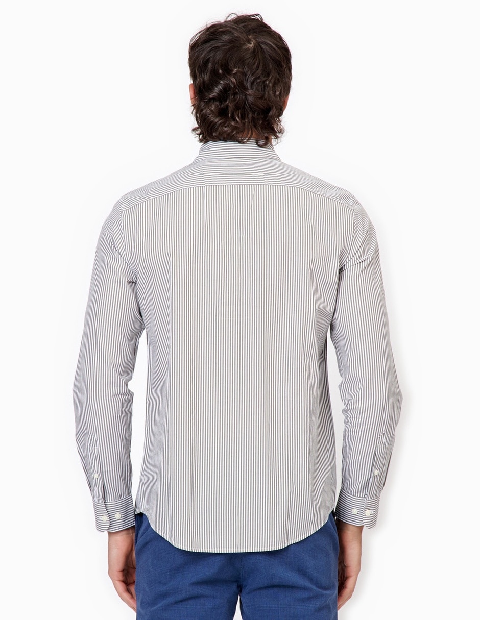 Camisa casual de algodón manga larga para hombre 3