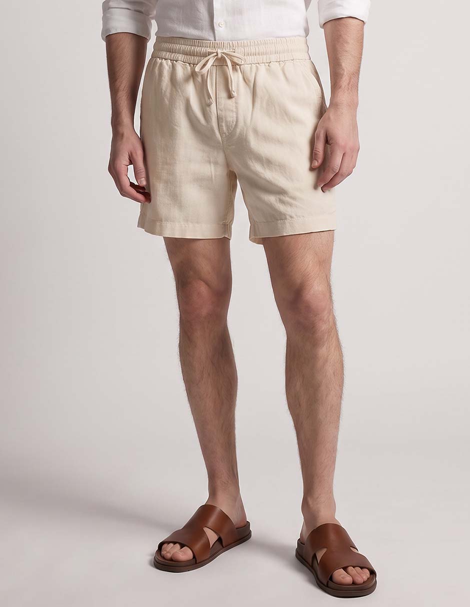 Bermuda de lino para hombre