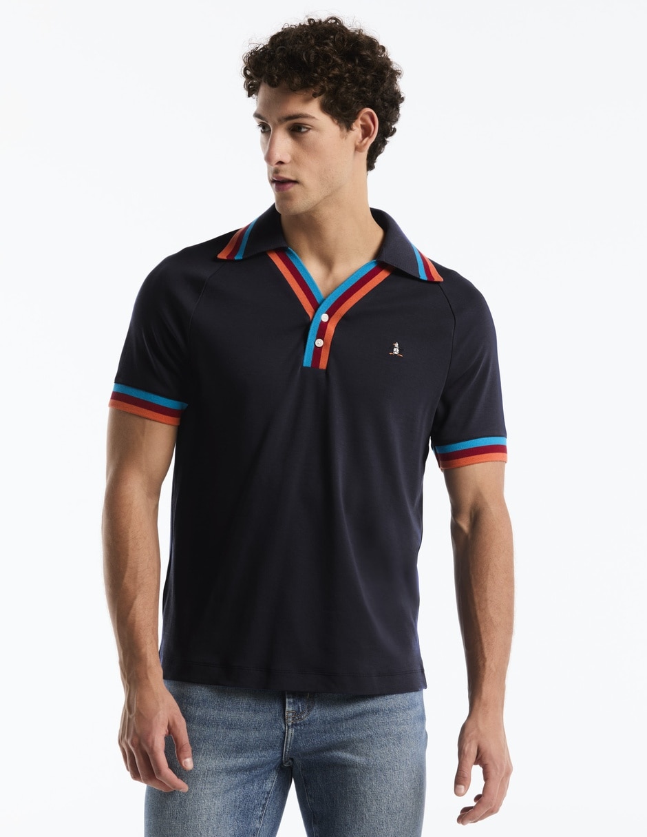 Playera tipo polo polos penguin para hombre