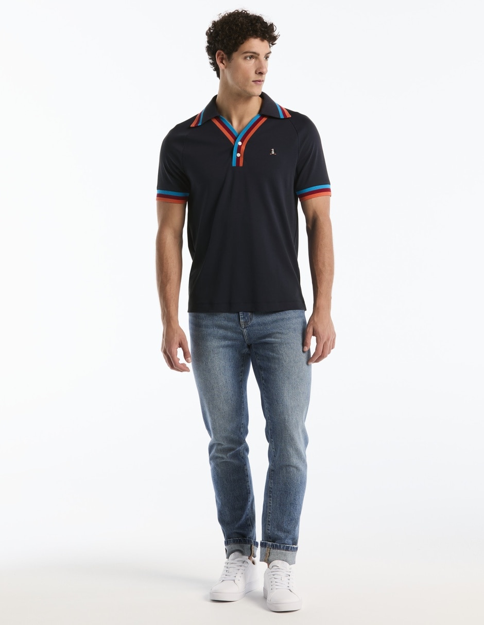 Playera tipo polo polos penguin para hombre